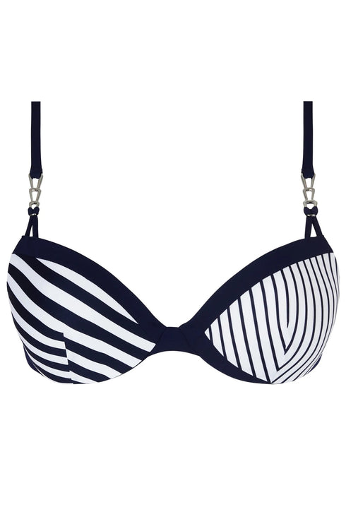 Lise Charmel B85 Rayure En Ligne Progressive Padded Bikini Top